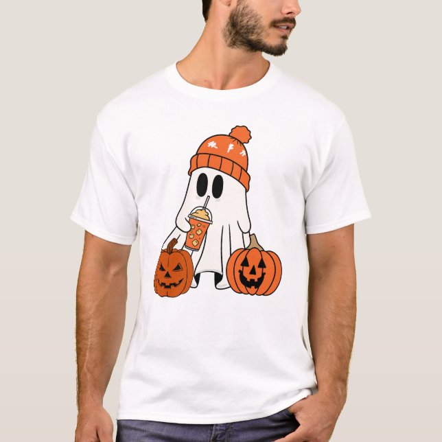 2024 Spooky Vibe Classic Ghost Tee (Framsida)