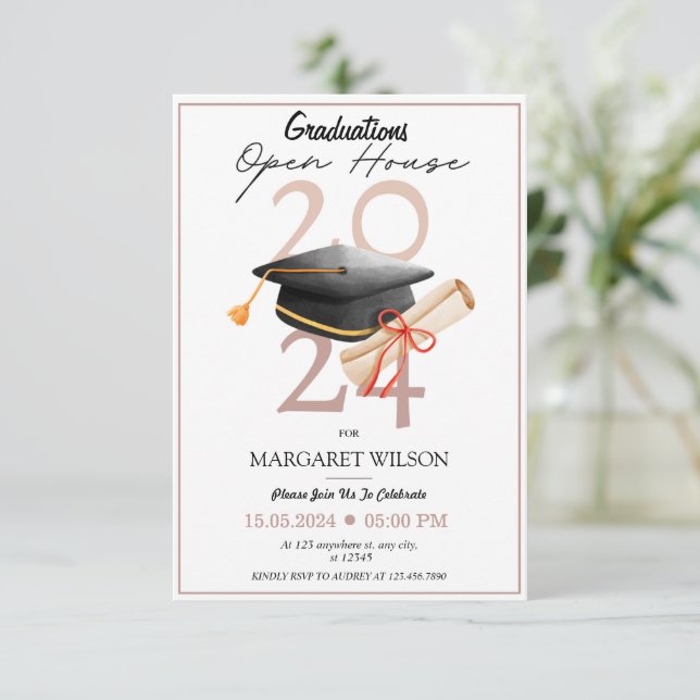 2024 Studenten Open House Inbjudningar (Stående Fram)