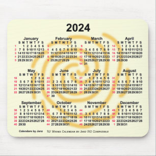 2024 Sunny Days 52 veckor ISO Calendar av Janz Musmatta