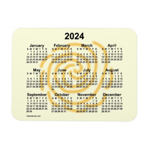 2024 - Sunny Days-kalender från Janz 4x3 Magnet