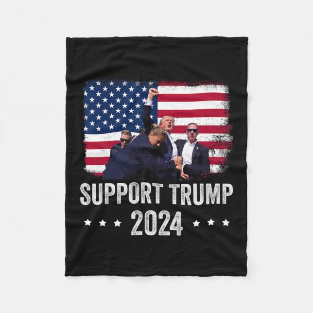 2024 - Support Trump - Pray for America Fleecefilt (Framsidan)