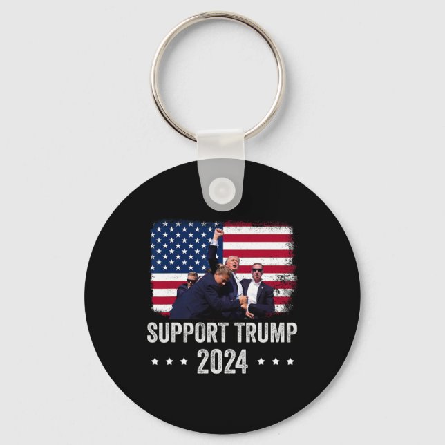2024 - Support Trump - Pray for America Nyckelring (Framsida)