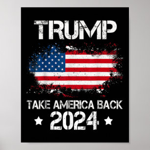 2024 Ta Amerika tillbaka valet till den amerikansk Poster