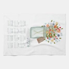2024 Tea Towel Calendar Kitchen Towel Towel Kökshandduk
