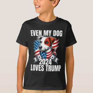 2024 Terrier Hund, till och med min Hund-trump T Shirt