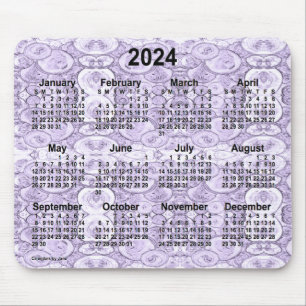 2024 Tiny Bubbles Lila Calendar av Janz Musmatta