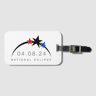2024 Total Solar Eclipse Luggage Tag Bagagebricka