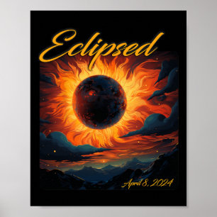 2024 Total solcellssolenergi i Sol Måne Poster