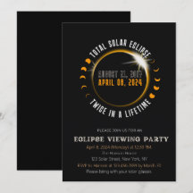 2024 Totalt antal inbjudningar till Solar Eclipse-