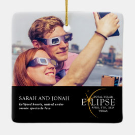 2024 Totalt antal solarier, fotopapper för Par Julgransprydnad Keramik