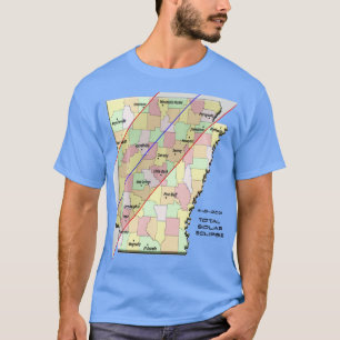 2024 Totalt Solar Eclipse Arkansas Väg 8 april 202 T Shirt