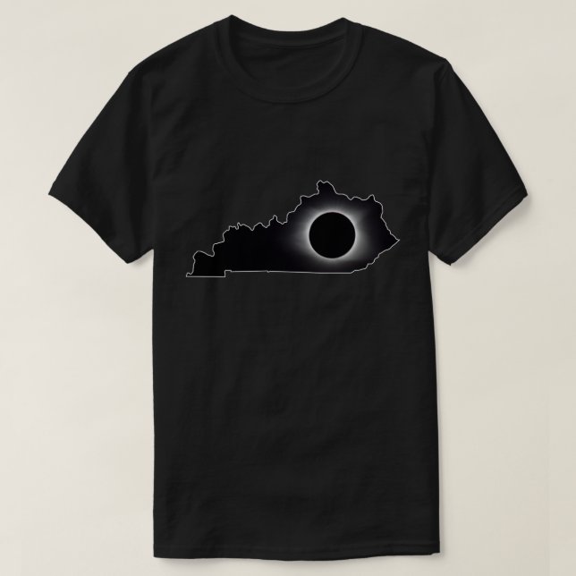 2024 Totalt Solar Eclipse Kentucky T-Shirt (Design framsida)