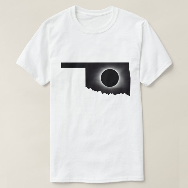 2024 Totalt Solar Eclipse Oklahoma T-Shirt (Design framsida)