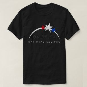 2024 Totalt Solar Eclipse Tour-Stil T-Shirt