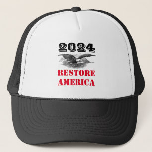 2024 Truckerkepsen Återställ Amerika Keps