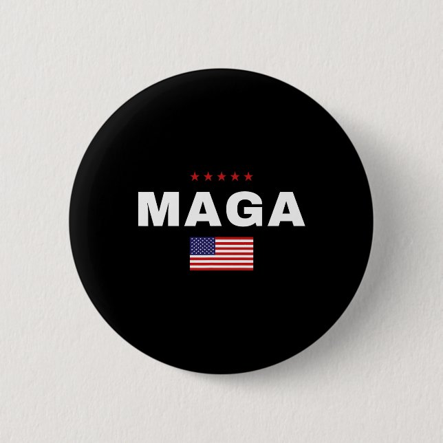 2024: Trump-stöd inför presidentvalet Amerika Knapp (Framsida)