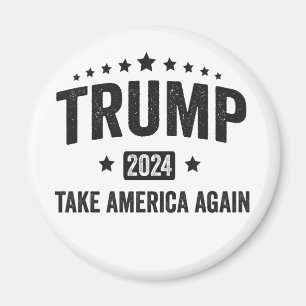 2024 Trump Ta Amerika igen Patriotic American Magnet