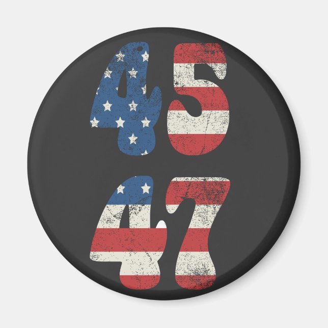 2024 Trump Ta Amerika igen Patriotic American Magnet (Framsidan)