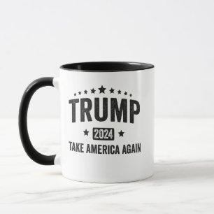 2024 Trump Ta Amerika igen Patriotic American Mugg