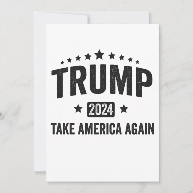 2024 Trump Ta Amerika igen Patriotic American Spara Datumet (Framsida)