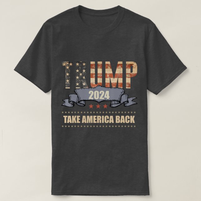 2024 Trump Ta Amerika tillbaka 3 T Shirt (Design framsida)