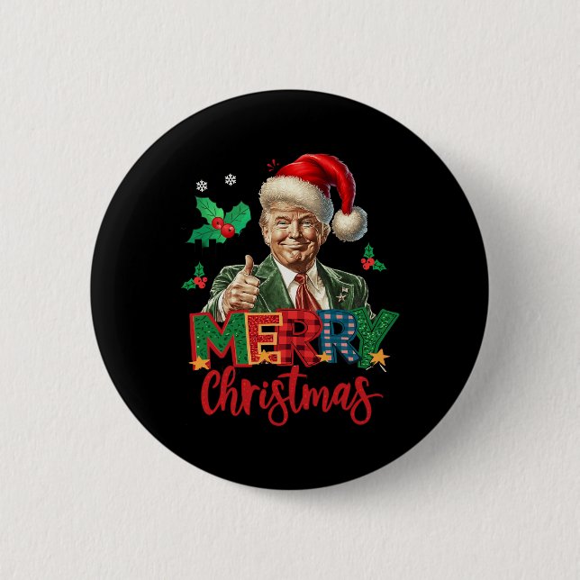 2024 Trump Winner Val God jul Funny T Knapp (Framsida)
