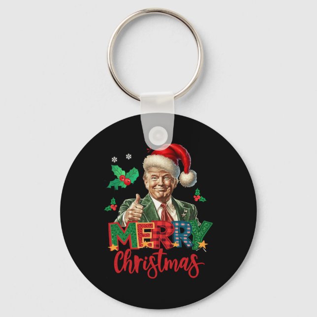 2024 Trump Winner Val God jul Funny T Nyckelring (Framsida)
