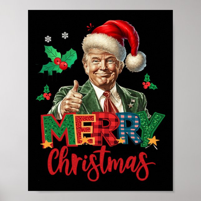 2024 Trump Winner Val God jul Funny T Poster (Framsidan)