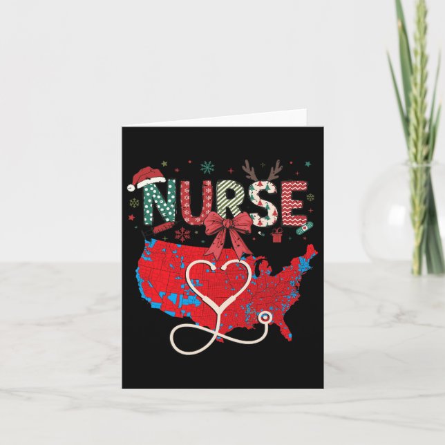 2024: Trump Winner Val Red Karta Nurse Kort (Framsida)