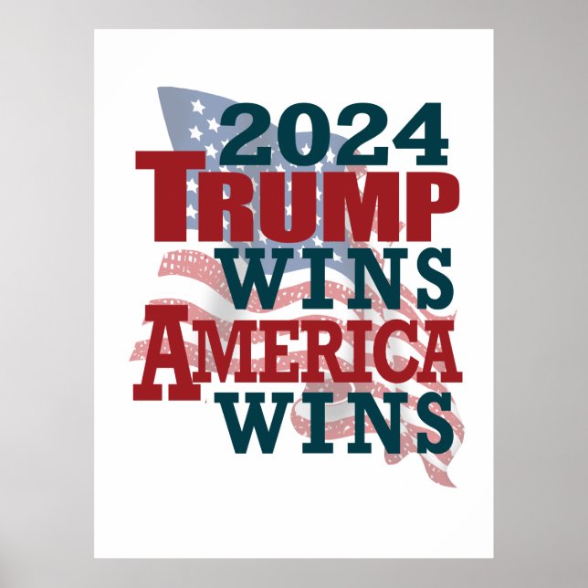 2024 Trumpsvinnen - Amerika Poster (Framsidan)