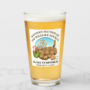 2024 TWS Väster Snake Symposium Pint Glass Glaskopp