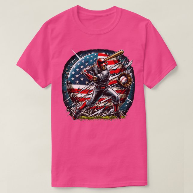 2024 USA BESBALL I USA 4 JULI T SHIRT (Design framsida)