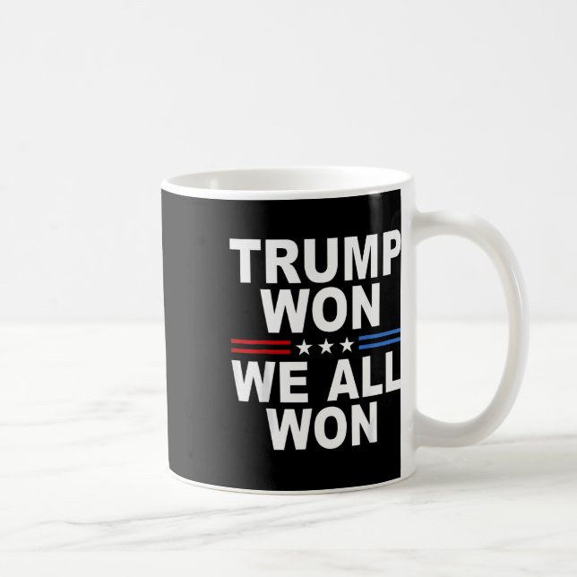 2024 USA flagga Trump Won Kaffemugg (Höger)