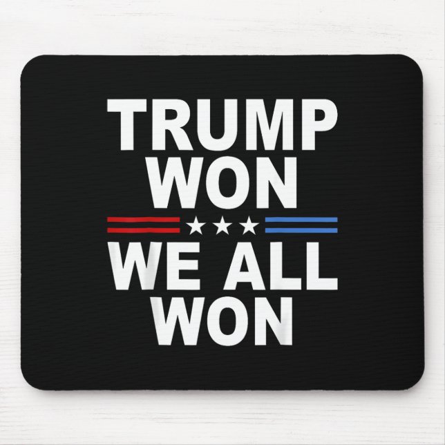 2024 USA flagga Trump Won Musmatta (Framsidan)