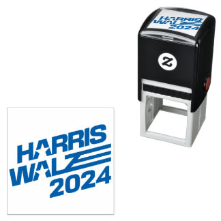 2024 Val Harris Walz Självfärgande Stämpel