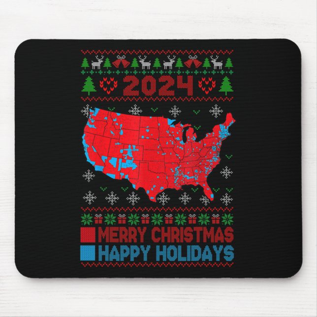 2024 Val Karta Trump Landglid God jul Musmatta (Framsidan)