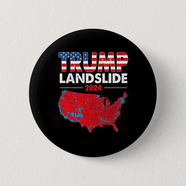 2024 Val Karta Trump Röda valet Morsa Knapp (Framsida)