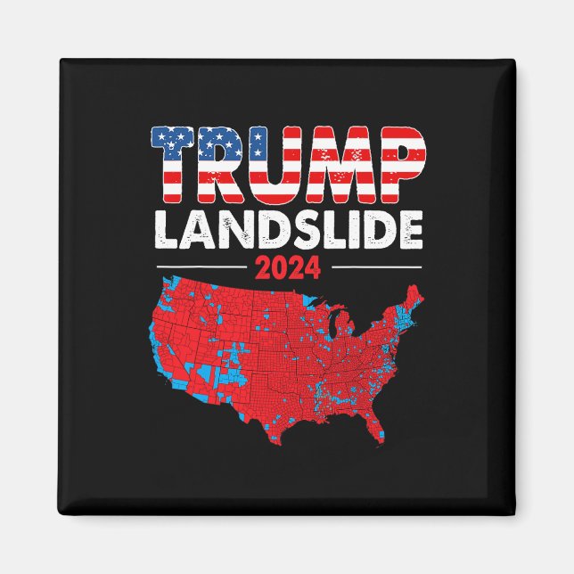 2024 Val Karta Trump Röda valet Morsa Magnet (Framsidan)