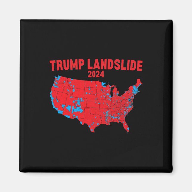 2024 Val Karta Trump Röda valet Morsa Magnet (Framsidan)