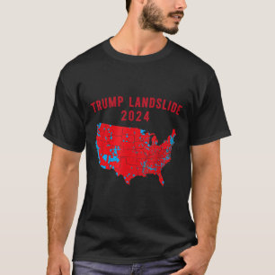2024 Val Karta Trump Röda valet Morsa T Shirt