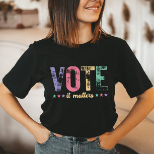 2024 Valet Demokrati Retro Omröstning T Shirt