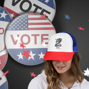 2024 Valet Vibes Jag är en Trump Girl Deal med det Keps