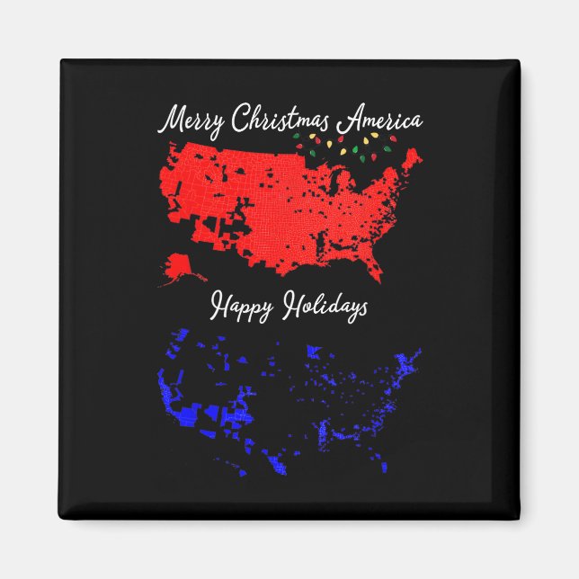 2024 Valkartor God Jul Trump Ny President Magnet (Framsidan)