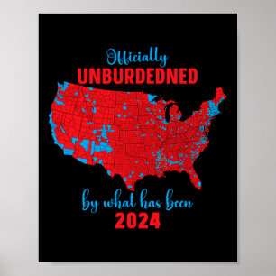 2024 Valresultat i Karta Poster
