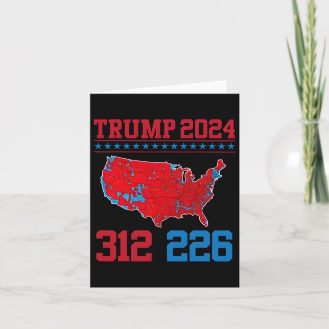 2024 Valresultat i valet Karta 312 Röda 2024 Kort (Framsida)