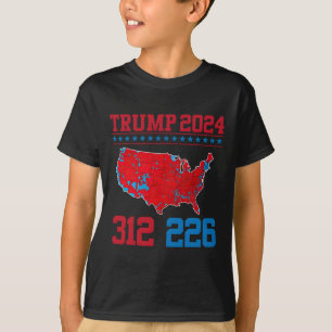 2024 Valresultat i valet Karta 312 Röda 2024 T Shirt