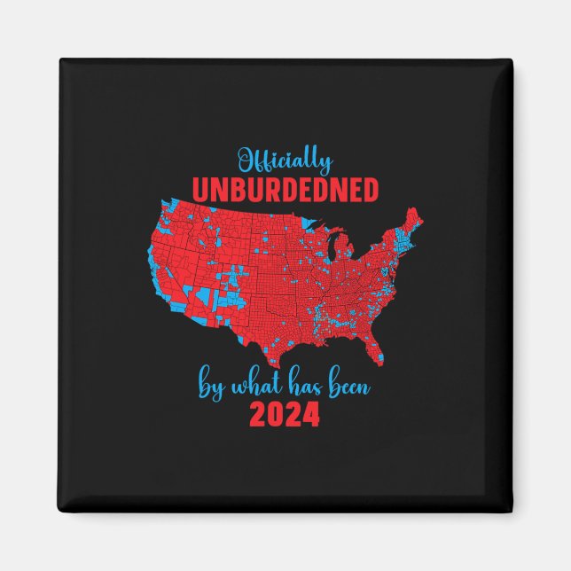 2024 Valresultat Karta Trump Win Magnet (Framsidan)