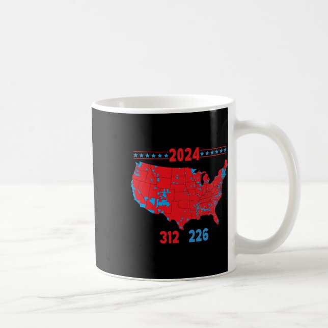 2024 Valtrast i Karta 312 Röda 2024 Valsedlar Kaffemugg (Höger)