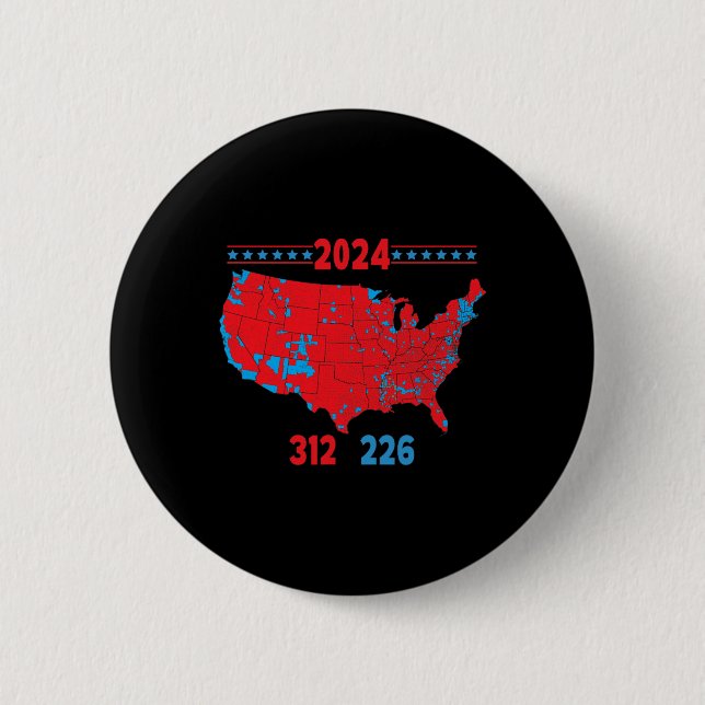 2024 Valtrast i Karta 312 Röda 2024 Valsedlar Knapp (Framsida)