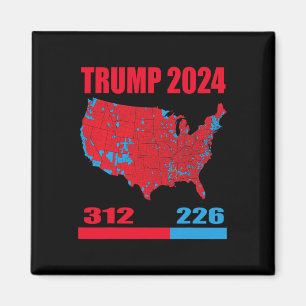 2024 Valtrast i Karta 312 Röda 2024 Valsedlar Magnet